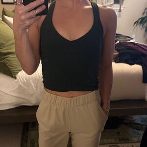lululemon athletica Black Crop Top